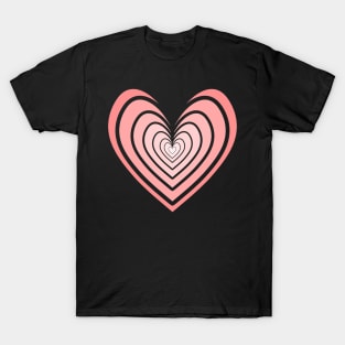 Rosy Heart (Salmon Pink) T-Shirt